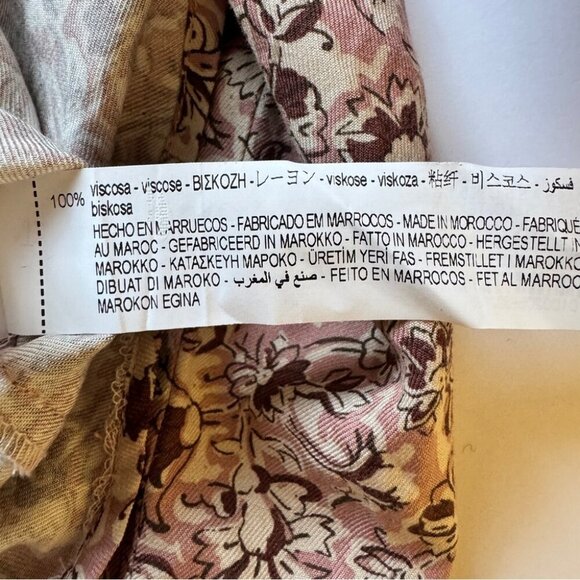 NWT Zara Girl Blouse Floral Ruffle Button Down Long Sleeve Shirt Top Sz 11-12 - Picture 5 of 12